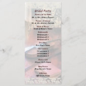 Violine auf Credenza-Hochzeitsprogramm Programm (Rückseite)