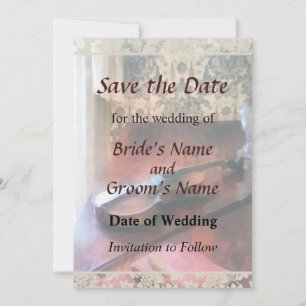 Violine auf Sideboard Save The Date