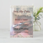 Violine auf Sideboard Save The Date (Stehend Vorderseite)