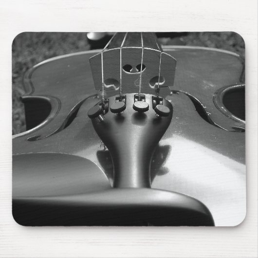 Violine B&W Mousepad (Vorne)