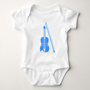 Violine - Baby-Blau Baby Strampler