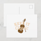 Violine - Behalt IT Classic Postkarte (Vorne/Hinten)