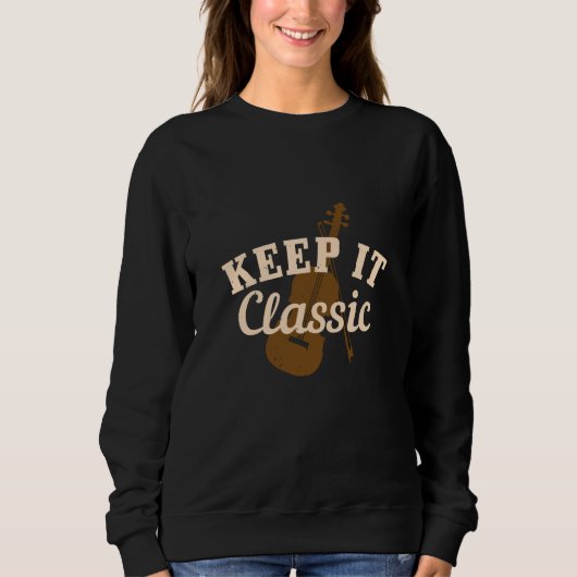 Violine - Behalt IT Classic Sweatshirt (Vorderseite)