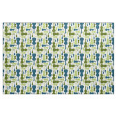 Violine - Blau und Grün Stoff (Fat Quarter (45,7 x 55,9 cm))