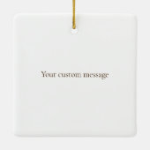 Violine & Bow Elegante Klassische Musik Personalis Keramikornament (Rückseite)