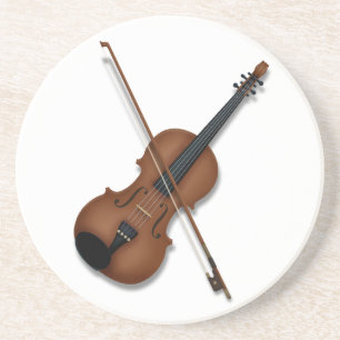Violine & Bow Trompe L'oeil Klassische Musik Getränkeuntersetzer