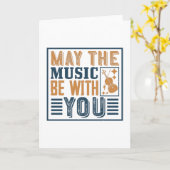 Violine - darf die Musik bei dir sein Karte (Gelbe Blume)