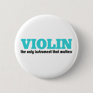 Violine das einzige Instrument Button