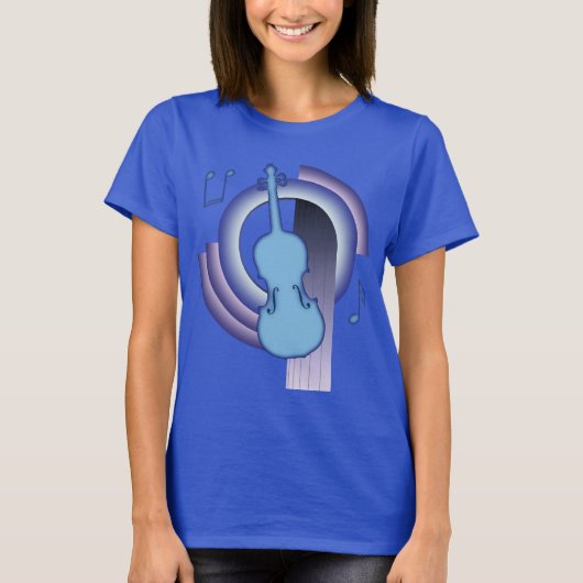 Violine Deco2 T-Shirt (Vorderseite)