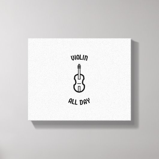 Violine den ganzen Tag Leinwanddruck (Vorderseite)