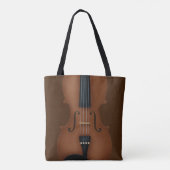 Violine Detail Elegante Klassische Musik Tasche (Rückseite)