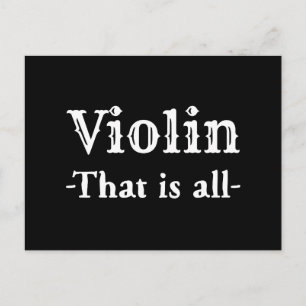 Violine, die alles lustige Musik Postkarte