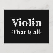 Violine, die alles lustige Musik Postkarte (Vorderseite)