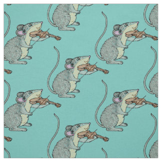 Violine, die Maus spielt Stoff