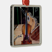 Violine, durch Stradivari, Cremona, 1699 (Foto; Silbernes Ornament (Rechts)