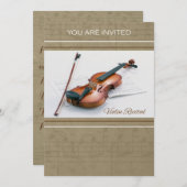 Violine-Erwägung Einladung (Vorne/Hinten)