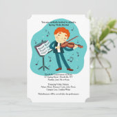 Violine-Erwägung Einladung (Stehend Vorderseite)