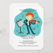 Violine-Erwägung Einladung (Vorne/Hinten)