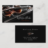 Violine-Foto Visitenkarte (Vorne/Hinten)