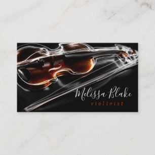 Violine-Foto Visitenkarte