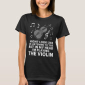 Violine für Cello Player Männer Violinerinnen T-Shirt (Vorderseite)