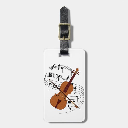 Violine Gepäckanhänger (Vorderseite vertikal)
