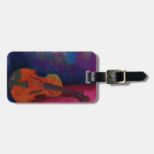 Violine Gepäckanhänger (Vorderseite horizontal)