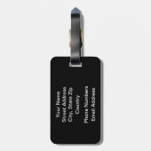 Violine Gepäckanhänger (Rückseite vertikal)