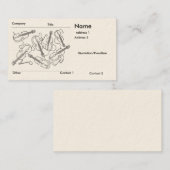 Violine gerade eine kleine Geige! Visitenkarte (Vorne/Hinten)