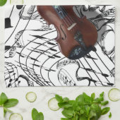 VIOLINE - GESCHIRRTUCH (Gefaltet)