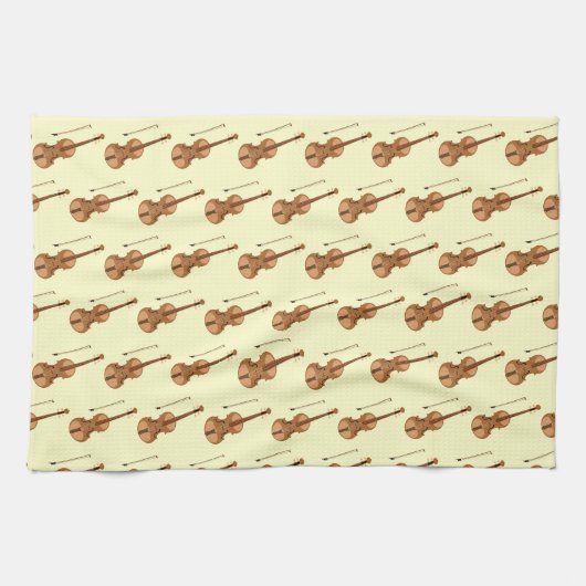 Violine Geschirrtuch (Horizontal)