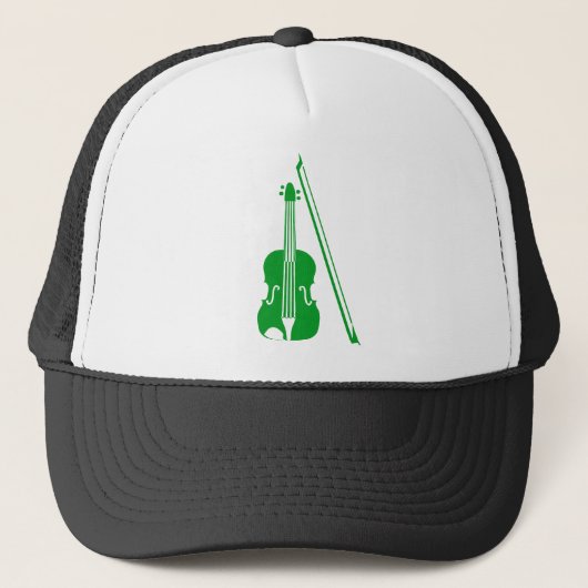 Violine - Grasgrün Truckerkappe (Vorderseite)