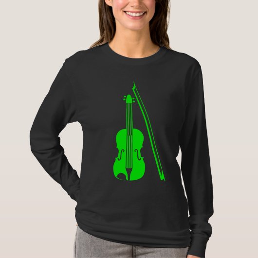 Violine - grün T-Shirt (Vorderseite)