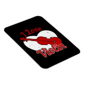 Violine - I Liebe Geige Magnet (Rechte Seite)
