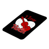 Violine - I Liebe Geige Magnet (Linke Seite)