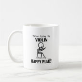 Violine, ich bin an meinem glücklichen Ort Kaffeetasse (Links)