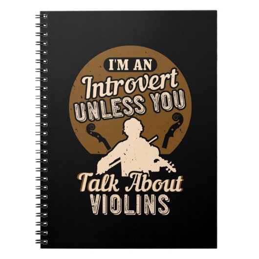 Violine - Ich bin eine Introvertierte Notizblock (Vorderseite)