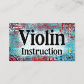 Violine Instruction Lessons Business Cards Visitenkarte (Vorderseite)