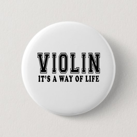 Violine ist es Lebensart Button (Vorderseite)