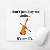 Violine ist es mein Leben Mousepad (Mit Mouse)
