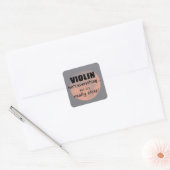Violine ist nicht alles Square Sticker (Umschlag)
