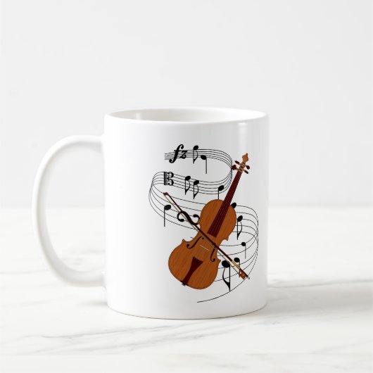 Violine Kaffeetasse (Links)