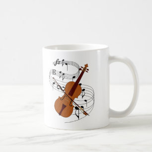 Violine Kaffeetasse