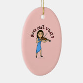 Violine Keramik Ornament (Rechts)