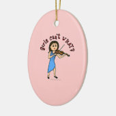 Violine Keramik Ornament (Links)