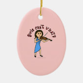 Violine Keramik Ornament (Vorne)