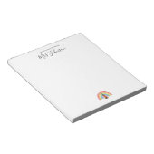 Violine Lehrer Wertschätzung Rainbow Music Notizblock (angewinkelt)