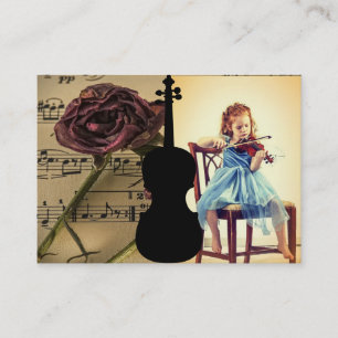 Violine Lesson Business Card Visitenkarte