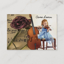 Violine Lesson Business Card Visitenkarte