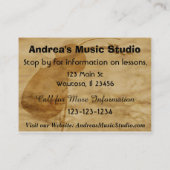 Violine Lesson Business Card Visitenkarte (Rückseite)